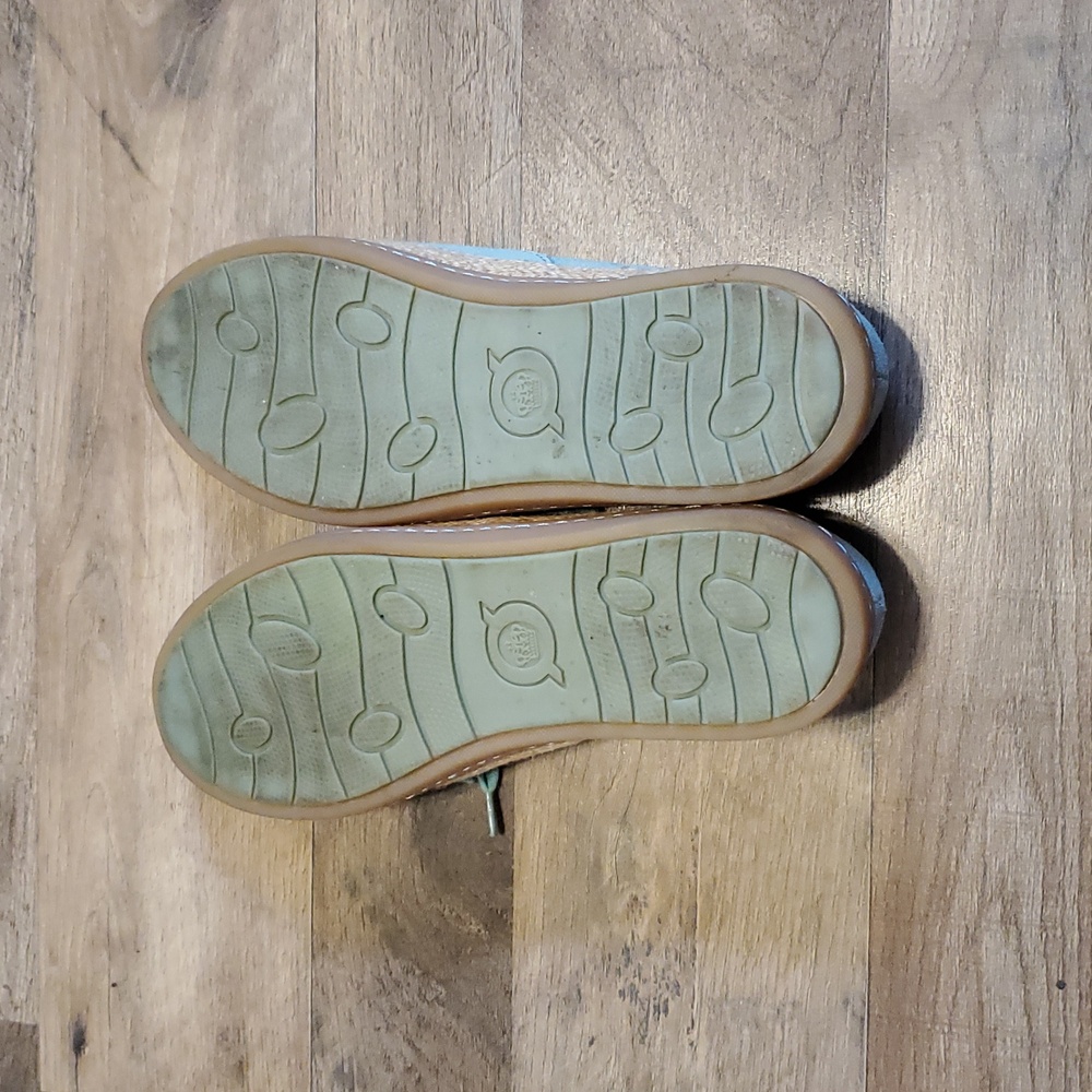 Born Women's Teal Suede Flats - Picture 6 of 8
